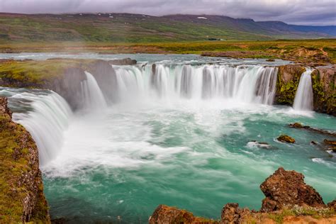 Godafoss Curved Waterfall Iceland Fine Art Photo Print Photos By