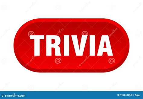 Trivia Button Rounded Sign On White Background Stock Vector