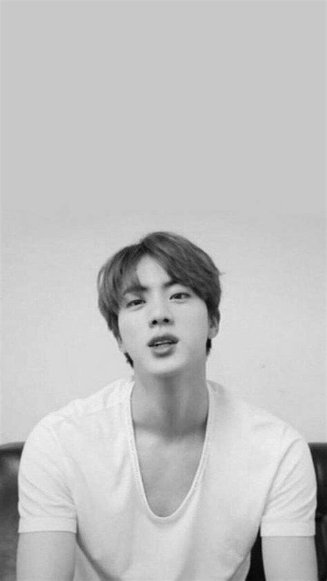 1366x768px 720p Free Download Bts Jin Black And White Bts Jin Aesthetic Hd Phone Wallpaper