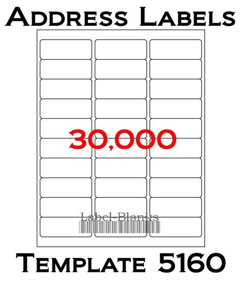 Free download 59 avery label templates 5160 format free. Avery 5160 Blank Template Pdf - cleveraccount