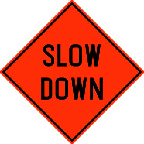 Slow Sign Png File Png All