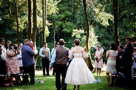 Outdoor Woodend Wedding Ceremony Shannon And Jaes Eclectic Handmade