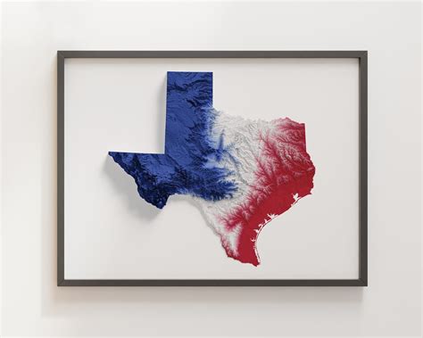 Texas Relief Map Project