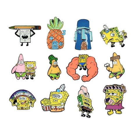 Fun Enamel Pins Pick And Choose 11 Lots Of Spongebob Etsy