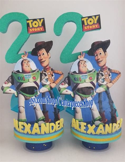 Toy Story 3d Centerpiece Andor Cake Topper Choose Favorite Etsy