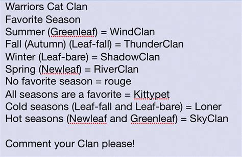 Clan Generator Warrior Cats Books Warrior Cats Warrior Cats Comics
