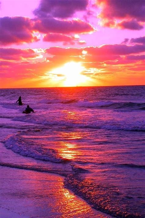 Signs That You Love The Beach Colorful Sunset ~ Dreamy