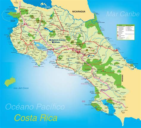 Carte Du Costa Rica Plusieurs Cartes Du Pays Damérique Centrale