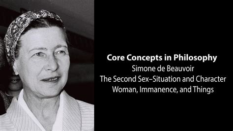 Simone De Beauvoir The Second Sex Woman Immanence And Things