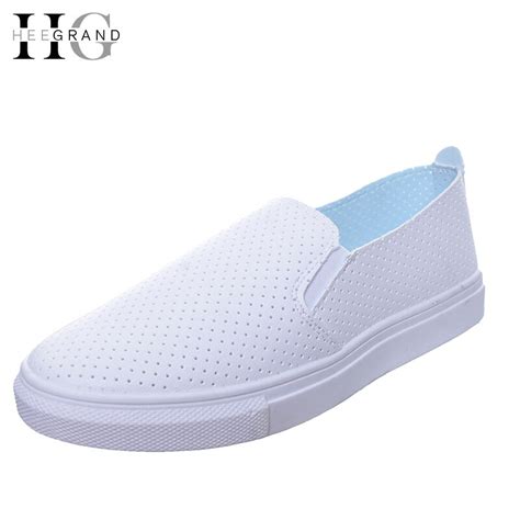 Hee Grand Women Flats Cut Outs Breathable Women Summer Soft Shoes Slip