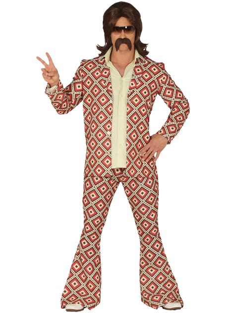 Ladies Mens 60s 70s Costume Hippy Disco Suit Flares Fancy Dress Couples Hippie Ebay