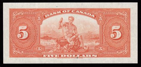 Bank Of Canada 5 1935 Geoffrey Bell Auctions