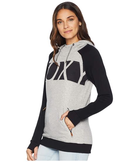 Roxy Synthetic Liberty Hoodie In Gray Lyst
