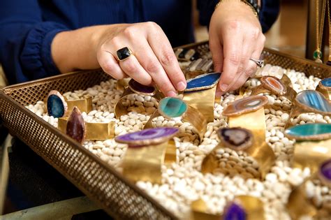 A Local Jewelry Maker Uses Crystals And Stones To Create Unique Pieces