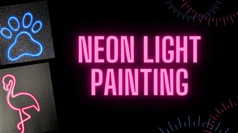 How To Paint Neon Signs Diy Room Decor Neon Painting Step By Step