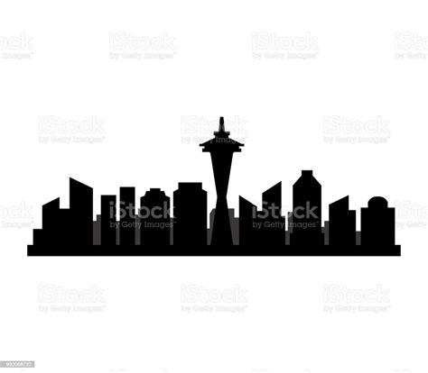 Seattle Skyline Stock Illustration Download Image Now Architecture