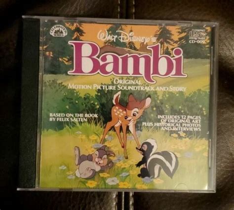 Walt Disney Bambi Original Motion Picture Soundtrack And Story Cd W