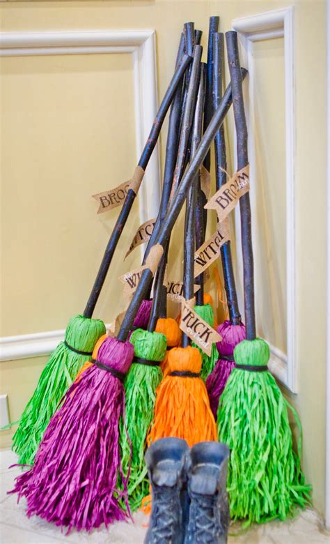 Dollar Tree Diy Witches Broom Decor Halloween Diy Make With Me Artofit