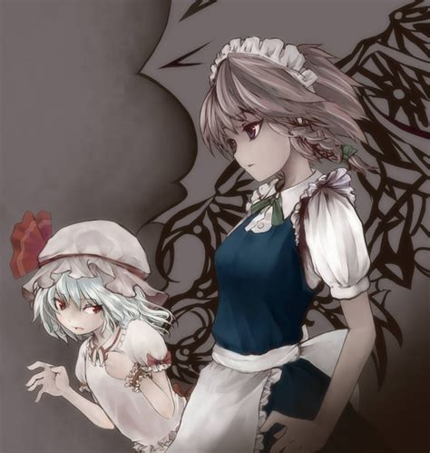 Remilia Scarlet And Izayoi Sakuya Touhou Drawn By Suisamizsai