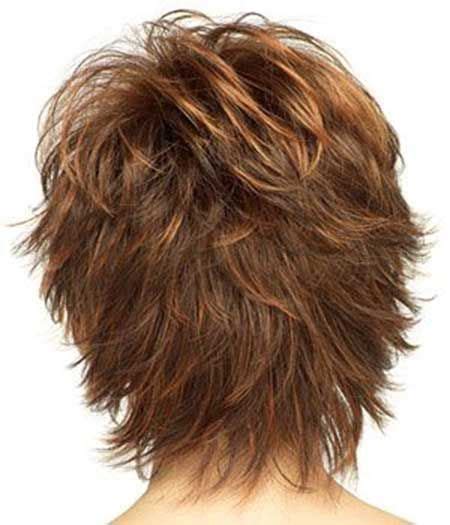 Choppy pixie for thick fine hair. short haircuts for women over 50 back view - Google Search ...