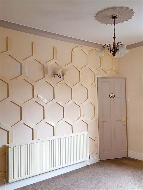 How To Diy A Hex Panelled Wall Well I Guess This Is Growing Up In