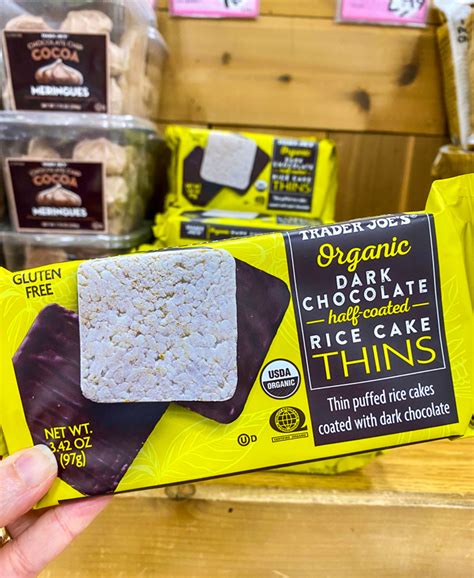 Trader Joes Organic Chocolate Half Coated Rice Cake Thins Review