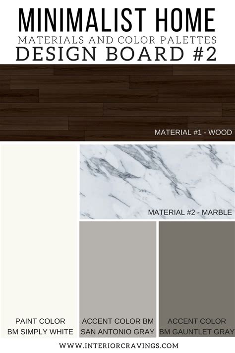 Minimalist Home Essentials Materials And Color Palette