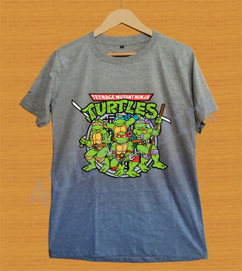 Teenage Mutant Ninja Turtles Shirt Sport Gray Tshirt Tee Grey Unisex