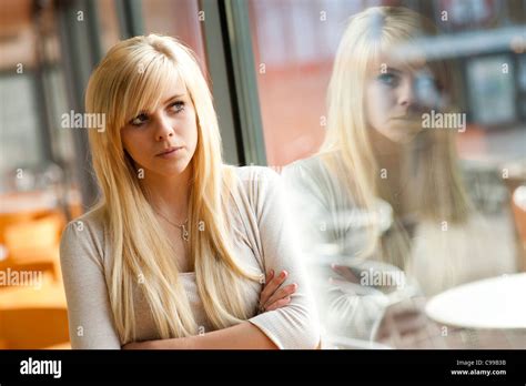 A 16 Year Old Blonde Haired Slim Teenage Girl Uk Stock Photo Alamy