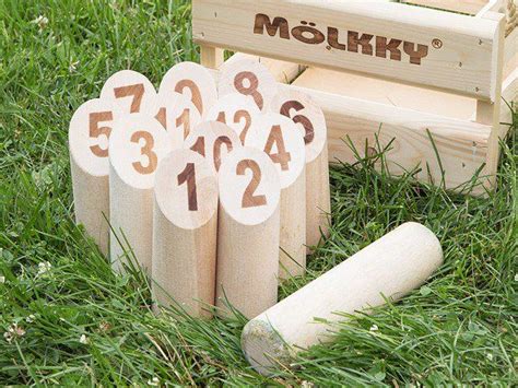 mölkky outdoor throwing game skittles game throwing games tactic games