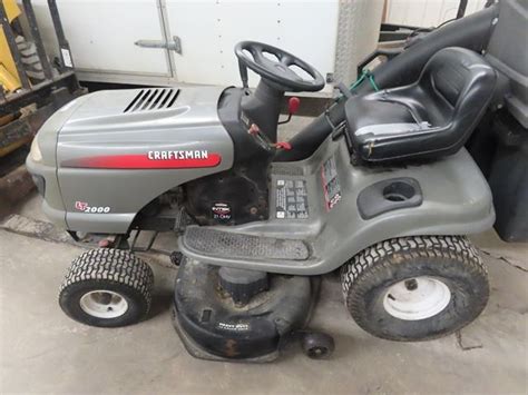 Craftsman Lt 2000 21 Hp 42 Riding Lawn Mower W Bagger Select Speed