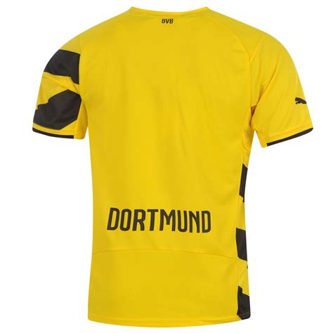 Ganz nah am team, mit vollgas und schwarzgelbem adrenalin, kannst du dich hier für besondere fanerlebnisse mit opel. Puma Borussia Dortmund Mens Home Jersey 2014 2015 Yellow ...