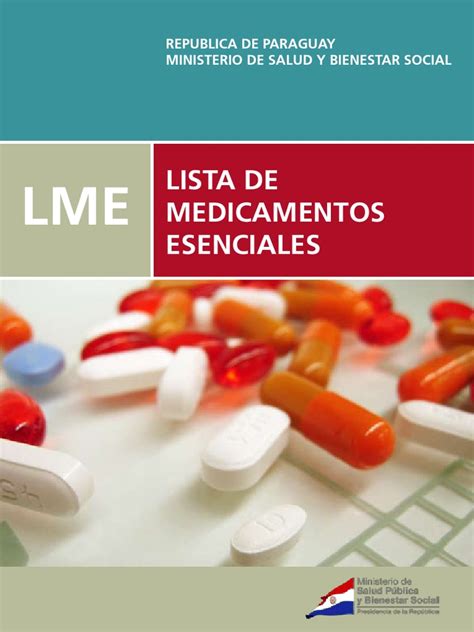 Libro Lista De Medicamentos Esenciales Pdf Medicamentos Con