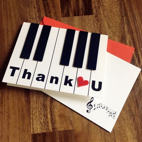 Piano Thank U Card Thepianosg