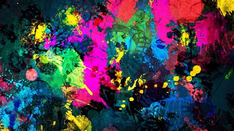 Free Photo Random Paint Splatter Abstract Palette Impressionist