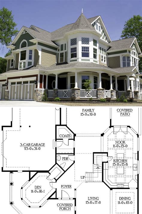 Gothic Victorian Mansion Floor Plan Two Story