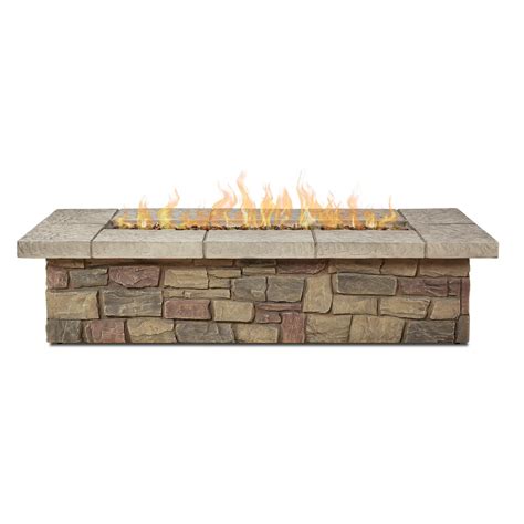 Real Flame Sedona 66 Inch Rectangle Propane Gas Fire Table W Ng