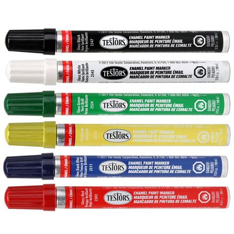 Enamel Paint Markers 6 Color Kit All Purpose Enamel Paint Markers By