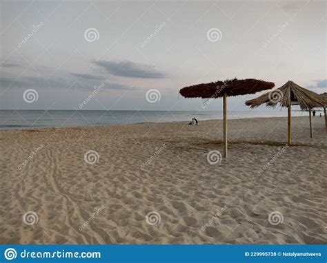 Zatoka Odessa Ukraine September Black Sea Beach After Sunset Editorial Stock Photo