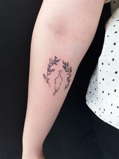 Maybe you would like to learn more about one of these? simple flower tattoo cat tattoo line work minimal flower ...