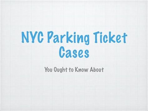 A Step By Step Guide To Fighting Nyc Parking Tickets