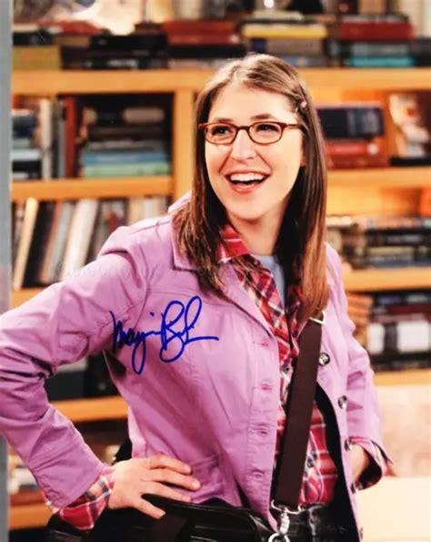 Mayim Bialik As Amy The Big Bang Theory Genune Signed Autograph 56