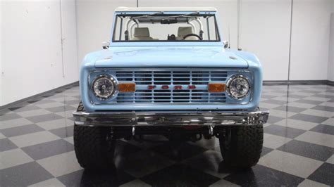 1977 Ford Bronco In Baby Blue Packs A Stroker V8