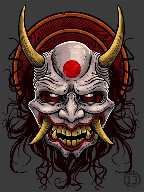 Oni By Dk13design On Deviantart Japanese Tattoo Art Samurai Artwork