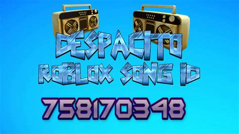 Roblox allows players to bring their. Despacito song ID (english) - Roblox - YouTube