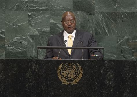 He was sworn into office this morning. Uganda | General Assembly of the United Nations
