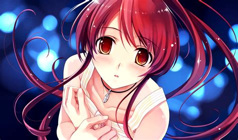 Fondos De Pantalla Ilustración Pelirrojo Anime Chicas Anime Ojos Rojos Alas Blancas Puras