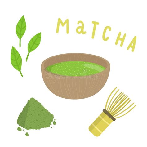 Set For Making Matcha Tea Stock Vector Illustration Of Matcha 83978706