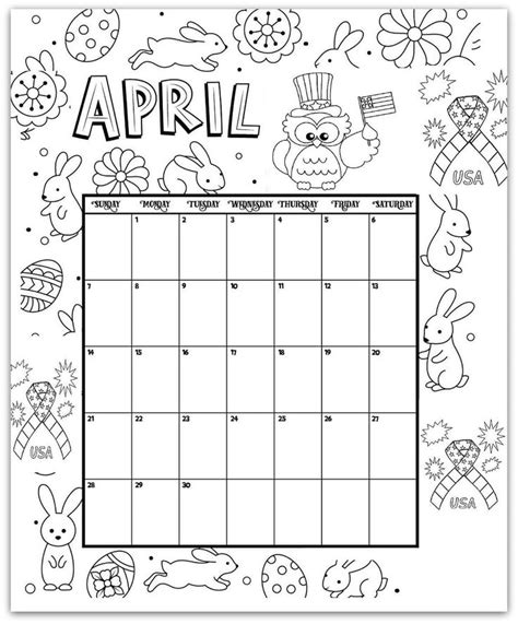 Download 2019 coloring pages printable month calendars for kids and children to color. 2019 Coloring Pages Printable Monthly Calendars For Kids ...