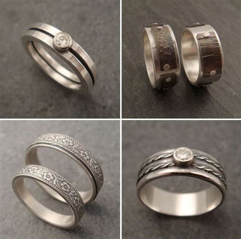 One Of A Kind Wedding Rings From Down To The Wire Love The Bottom